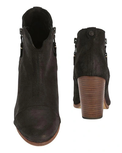 Shop Rag & Bone Margot Black Suede Double Zip Booties