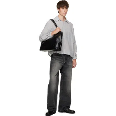 Master-piece Black Gloss Briefcase In Black