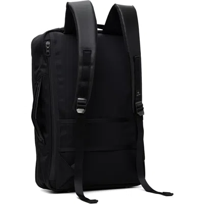 Master-piece Black Progress Coating Ver. 2way Backpack In Black