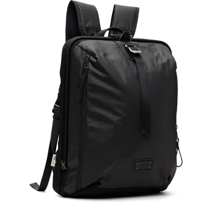Master-piece Black Bump M Backpack In Black
