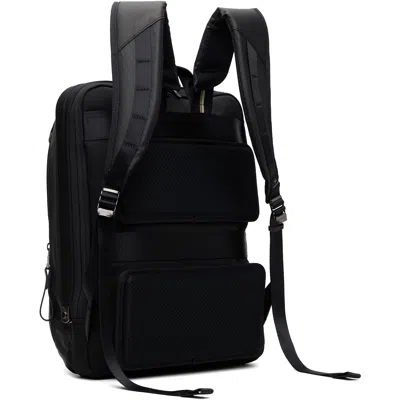Master-piece Black Bump M Backpack In Black