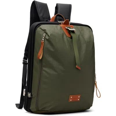 Master-piece Khaki Bump M Backpack In Khaki