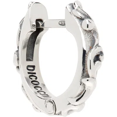 Emanuele Bicocchi Hoop Single Earring In Silver