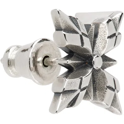 Emanuele Bicocchi Crest Single Earring In Silver