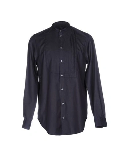 Ports 1961 Solid Color Shirt In Dark Blue