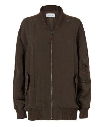 Shop Helmut Lang Two-in-one Bomber Jacket & Faux Fur Vest
