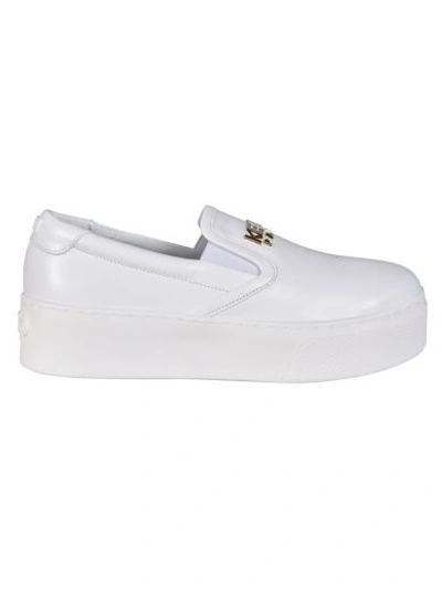Shop Kenzo K-py Platform Slip-on Sneakers In Blanc