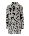 Shrimps Lassie Leopard Pattern Faux Fur Coat