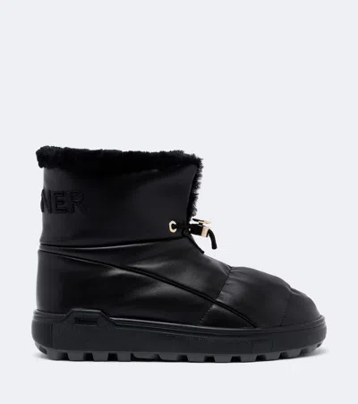 Bogner Chamonix Leather Snow Boots In Black