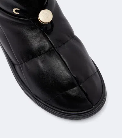 Bogner Chamonix Leather Snow Boots In Black