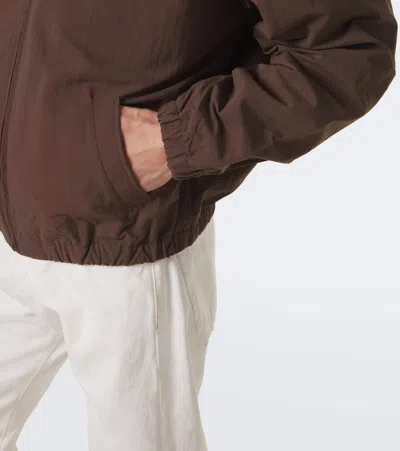 Prada Technical Blouson Jacket In Brown