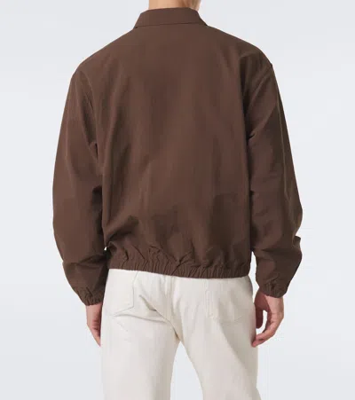 Prada Technical Blouson Jacket In Brown