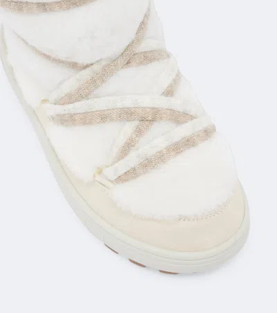 Bogner Chamonix Shearling Snow Boots In White