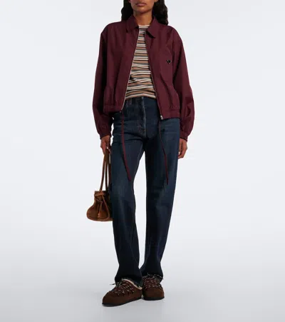 Prada Shearling-lined Suede Mules In Brown