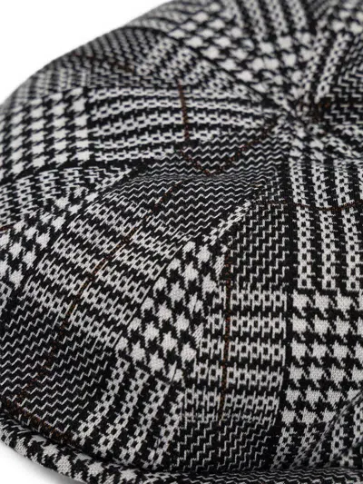 Kangol Plaid Flat Cap In Gray