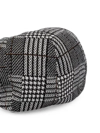 Kangol Plaid Flat Cap In Gray
