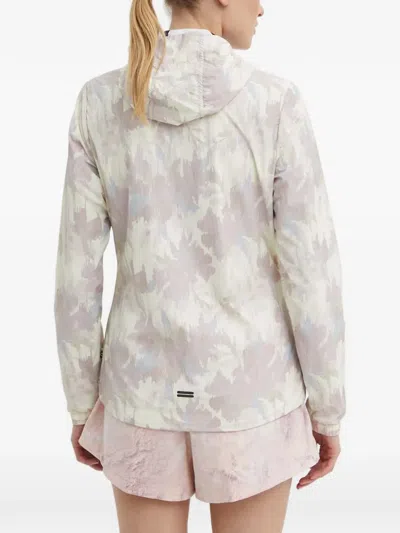 Picture Patterned Hooded Jacket In Multi