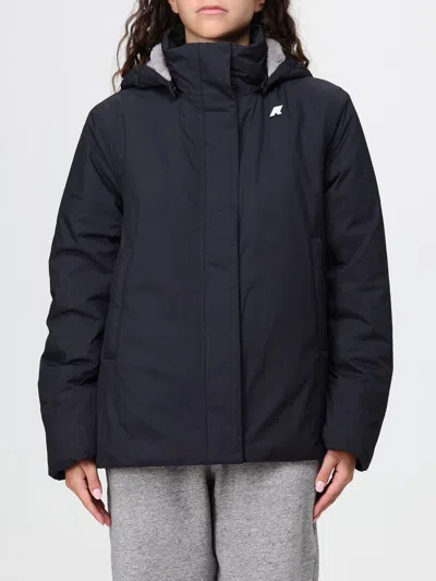 K-way Black Rose Stretch 2l Waterproof Windproof Polyester Jacket In Black