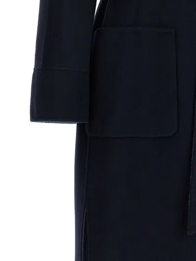 Max Mara 'nodo' Reversible Coat In Blue