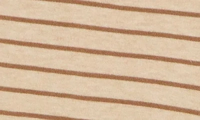 Max Studio Striped Sweater Tank In Husk / Terrine