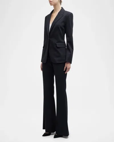 Kobi Halperin Collette Peak-lapel Single-button Jacket In Black