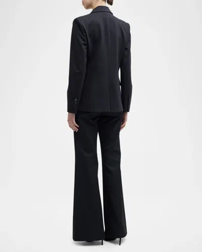 Kobi Halperin Collette Peak-lapel Single-button Jacket In Black