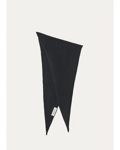 Lisa Yang Florianne Triangular Scarf In Black
