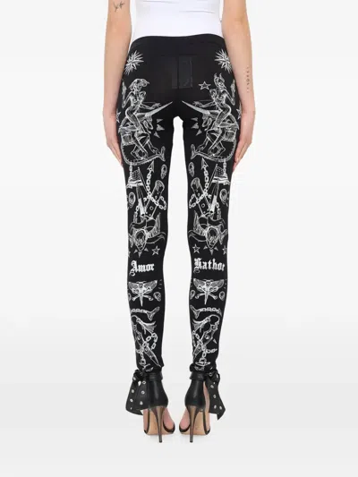 Givenchy Tattoo-print Leggings In Multi