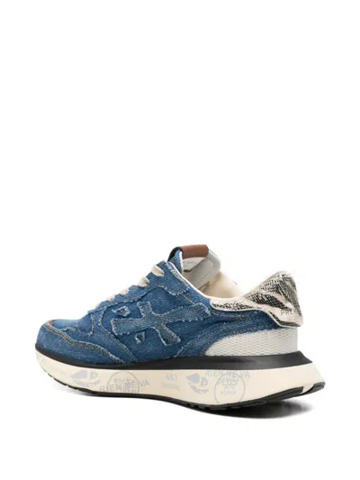 Premiata Denim Sneakers In Multi