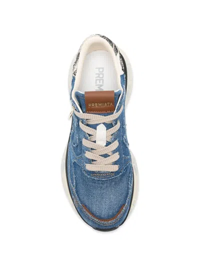 Premiata Denim Sneakers In Multi