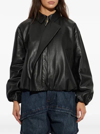 Loewe Nappa Lambskin Leather Jacket In Black
