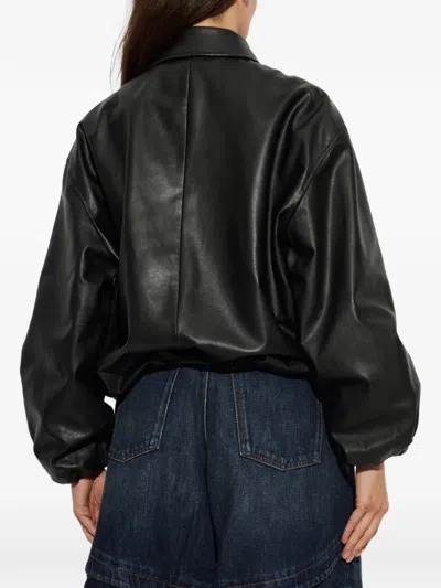 Loewe Nappa Lambskin Leather Jacket In Black