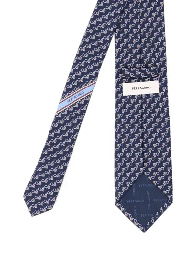 Ferragamo Owl-print Silk Tie In Multi