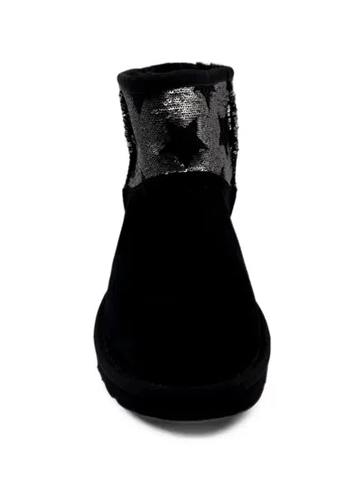 Ugg Classic Mini Sequin Boots In Black