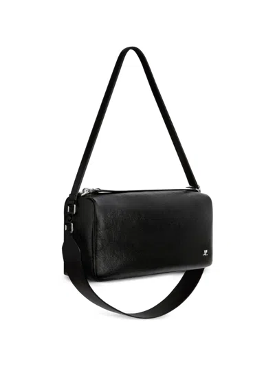 Courrèges Medium Three Sixty Shoulder Bag In Black