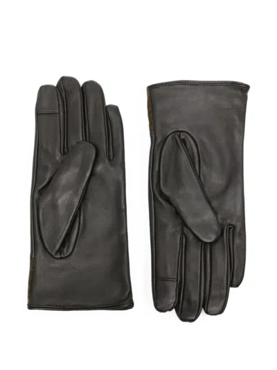 Barbour Rudson Patchwork Gloves In Brown