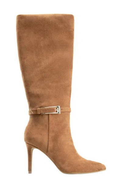 Bcbgeneration Abbin Belt Shaft Tall Boot In Tan