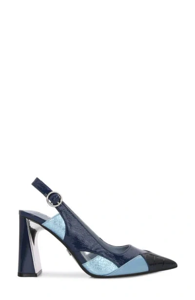 Ninety Union Francis Slingback Pump In Navy Multi