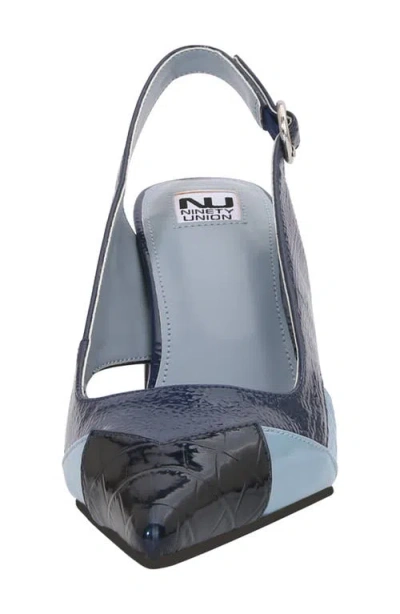 Ninety Union Francis Slingback Pump In Navy Multi