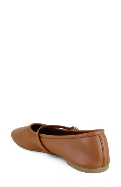 Bcbgeneration Danila Mary Jane Flat In Cognac