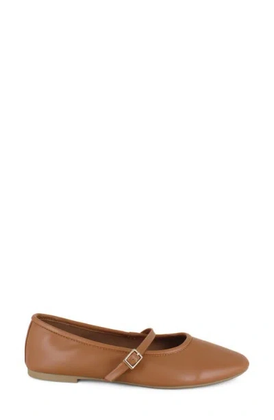 Bcbgeneration Danila Mary Jane Flat In Cognac