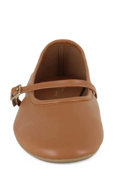 Bcbgeneration Danila Mary Jane Flat In Cognac