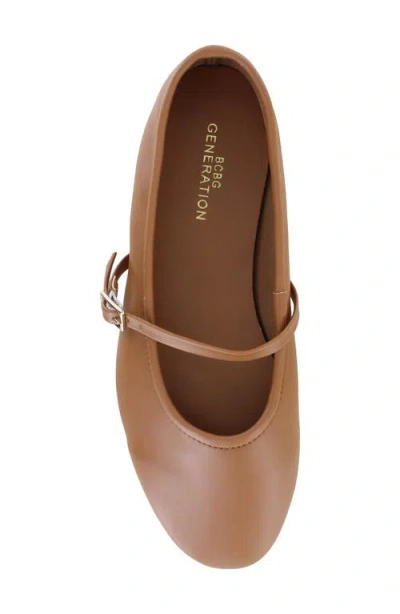 Bcbgeneration Danila Mary Jane Flat In Cognac
