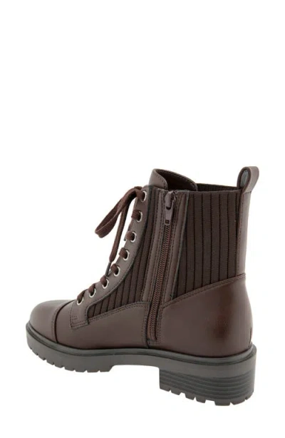 Bcbgeneration Mari Combat Bootie In Dark Brown