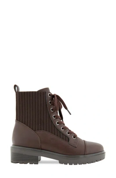 Bcbgeneration Mari Combat Bootie In Dark Brown