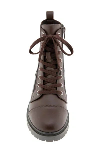 Bcbgeneration Mari Combat Bootie In Dark Brown