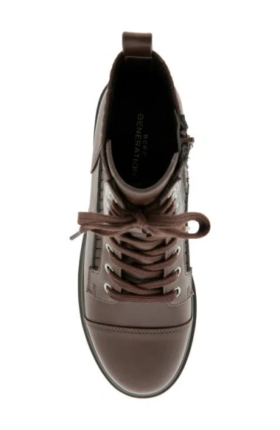 Bcbgeneration Mari Combat Bootie In Dark Brown
