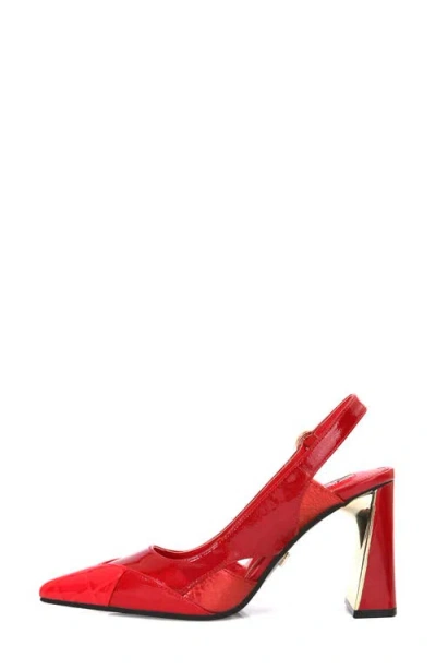 Ninety Union Francis Slingback Pump In Red Multi
