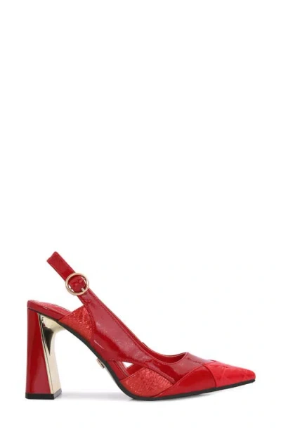 Ninety Union Francis Slingback Pump In Red Multi