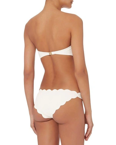 Shop Marysia Antibes White Bandeau Bikini Top